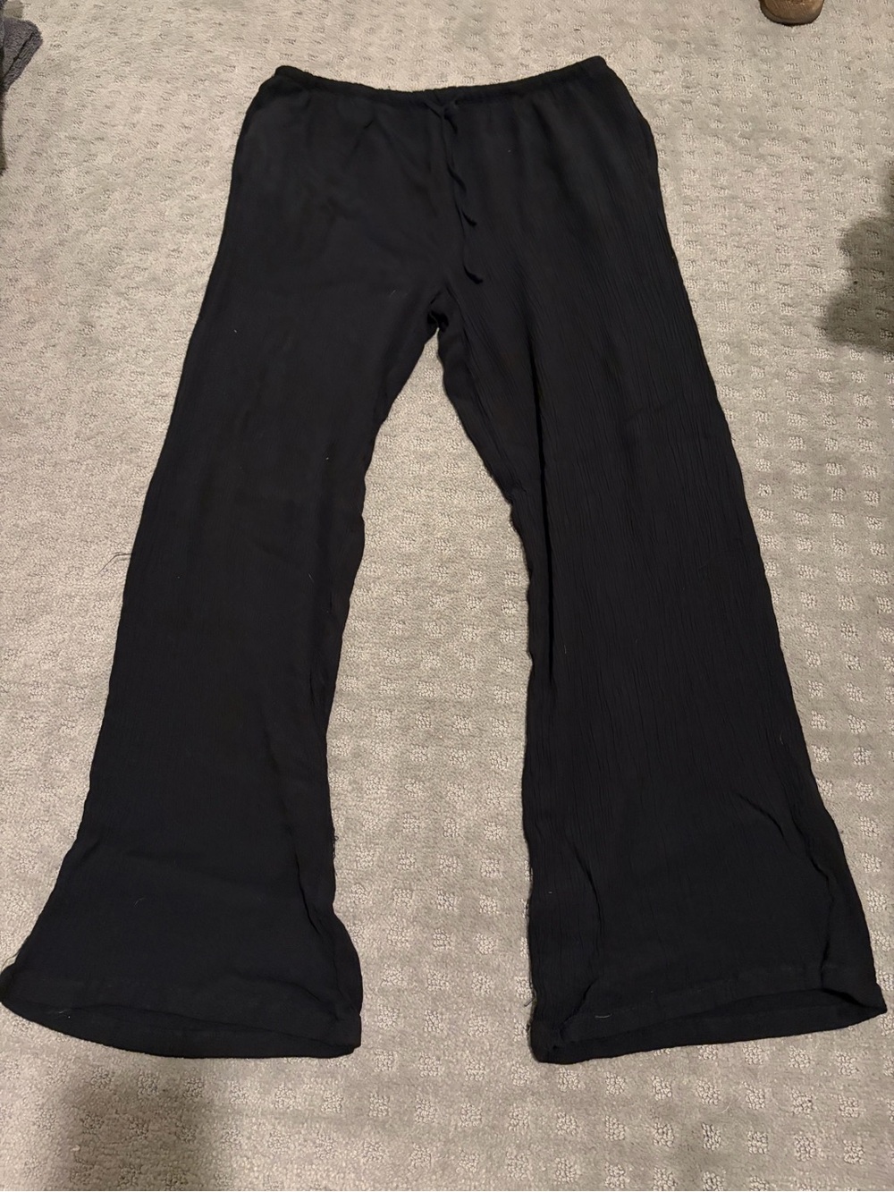 Streetwear Society Black Relaxed Wide-Leg Pants